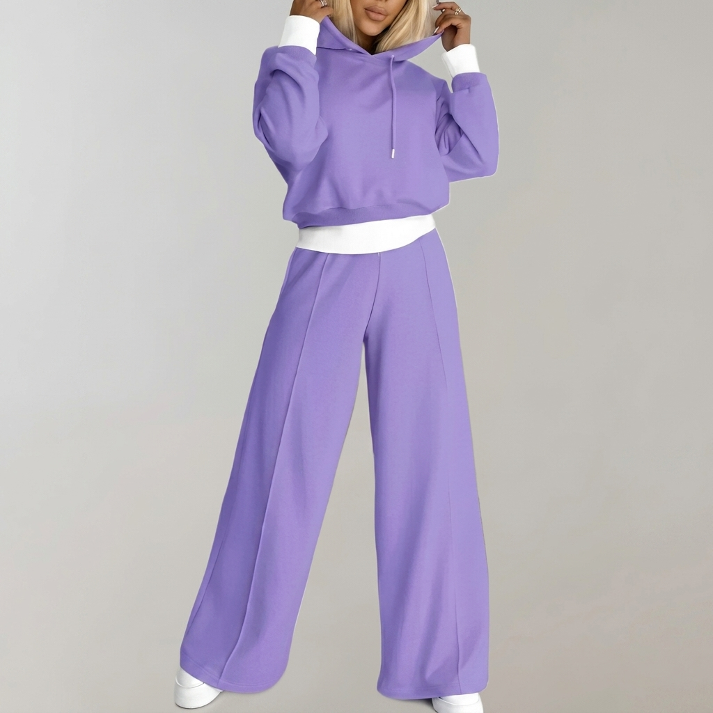 Ensemble Hoodie et Jogging Femme Tenue Décontractée Deux Pièces