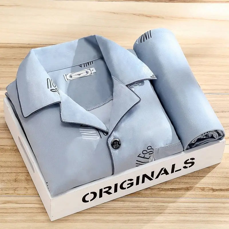Ensemble Pyjama avec Chemise | Fermeture à Bouton pour Confort et Style