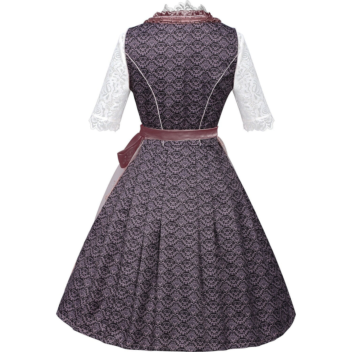 Ensemble de Dirndl brodé en lilas pour Oktoberfest