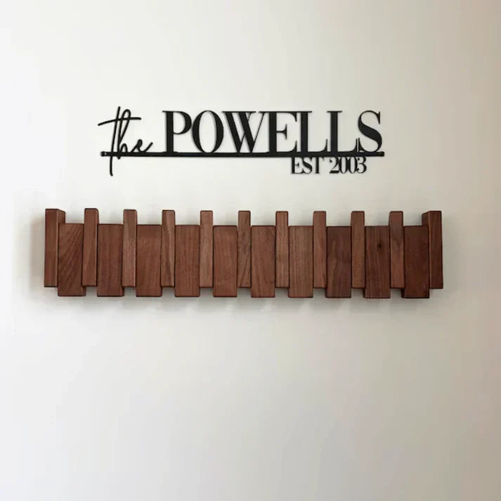 Porte-manteau en bois piano - HarmonyCoat