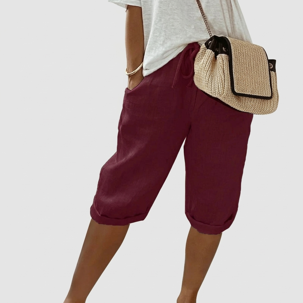 Short Femme Décontracté Taille Élastique Confort Été Quotidien