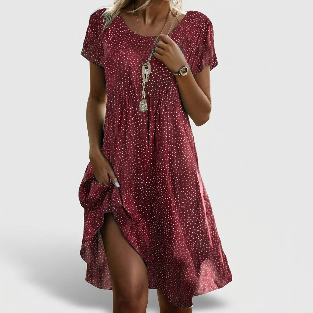 Robe Femme Bohème Été Robe Fluide Décontractée Fleurie