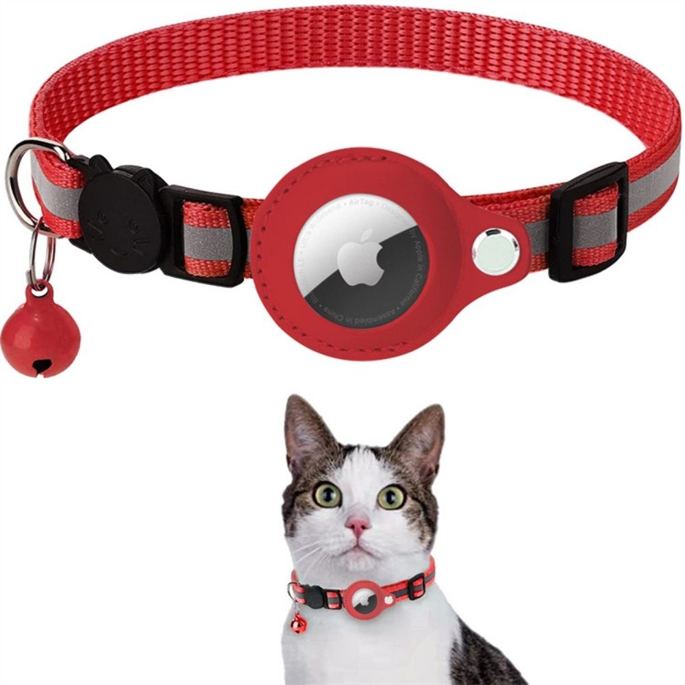 Collier GPS pour chat avec design réfléchissant