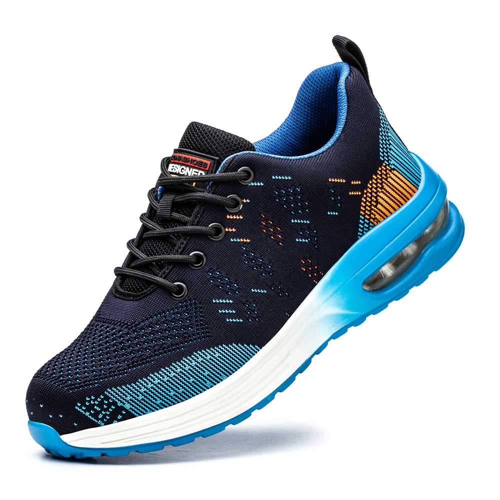 Baskets de Travail Légères avec Embout en Acier, Mesh Respirant et Semelles Antidérapantes – Chaussures de Sécurité Confortables pour Hommes