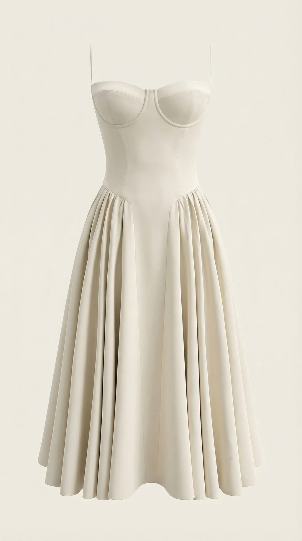 Robe Midi en Coton Style Corset avec Bretelles et Imprimé Floral pour Femme