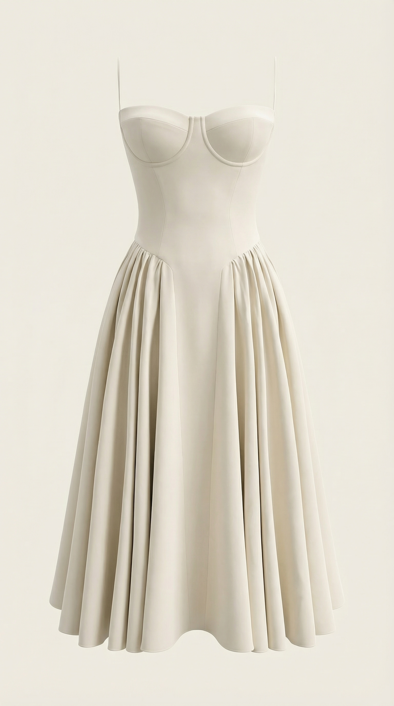 Robe Midi en Coton Style Corset avec Bretelles et Imprimé Floral pour Femme