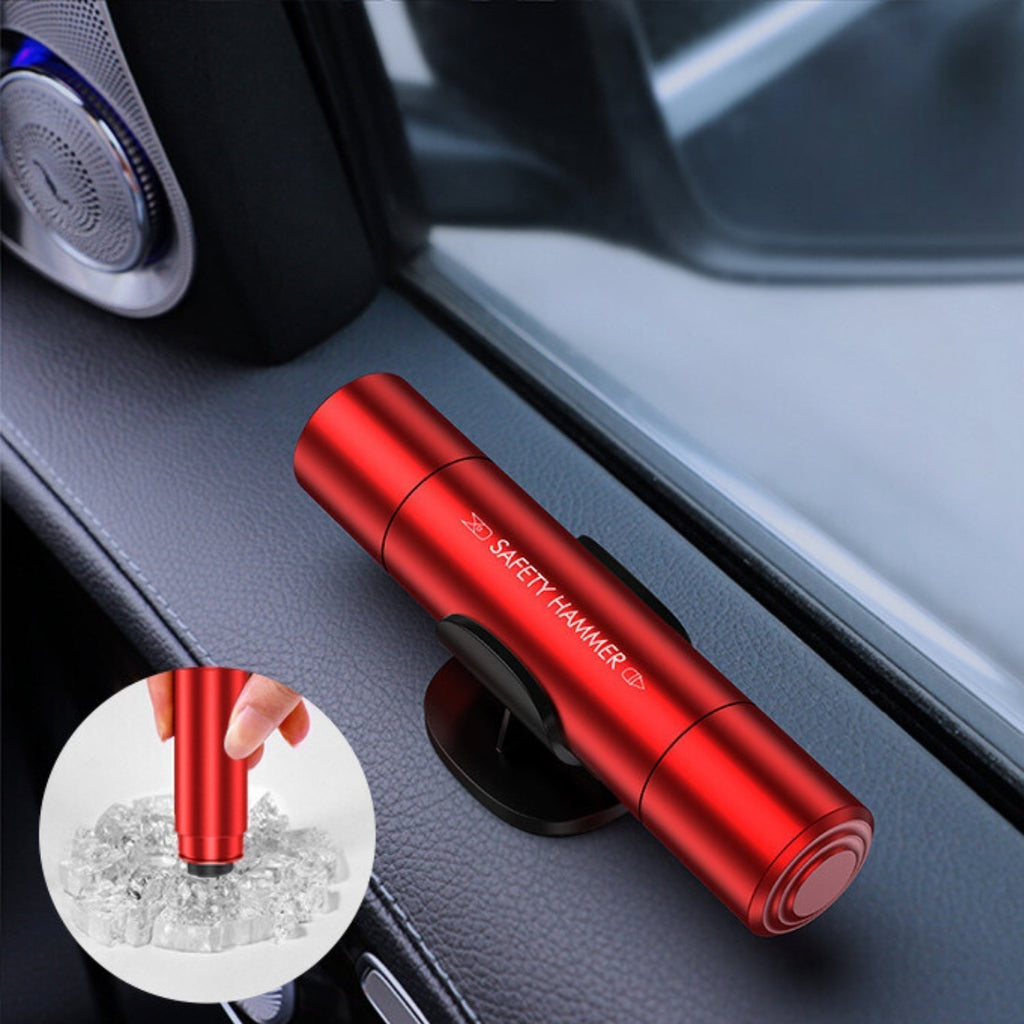 SafeKey | Outil d'urgence 2-en-1 | Brise-vitre & Coupe-sécurité