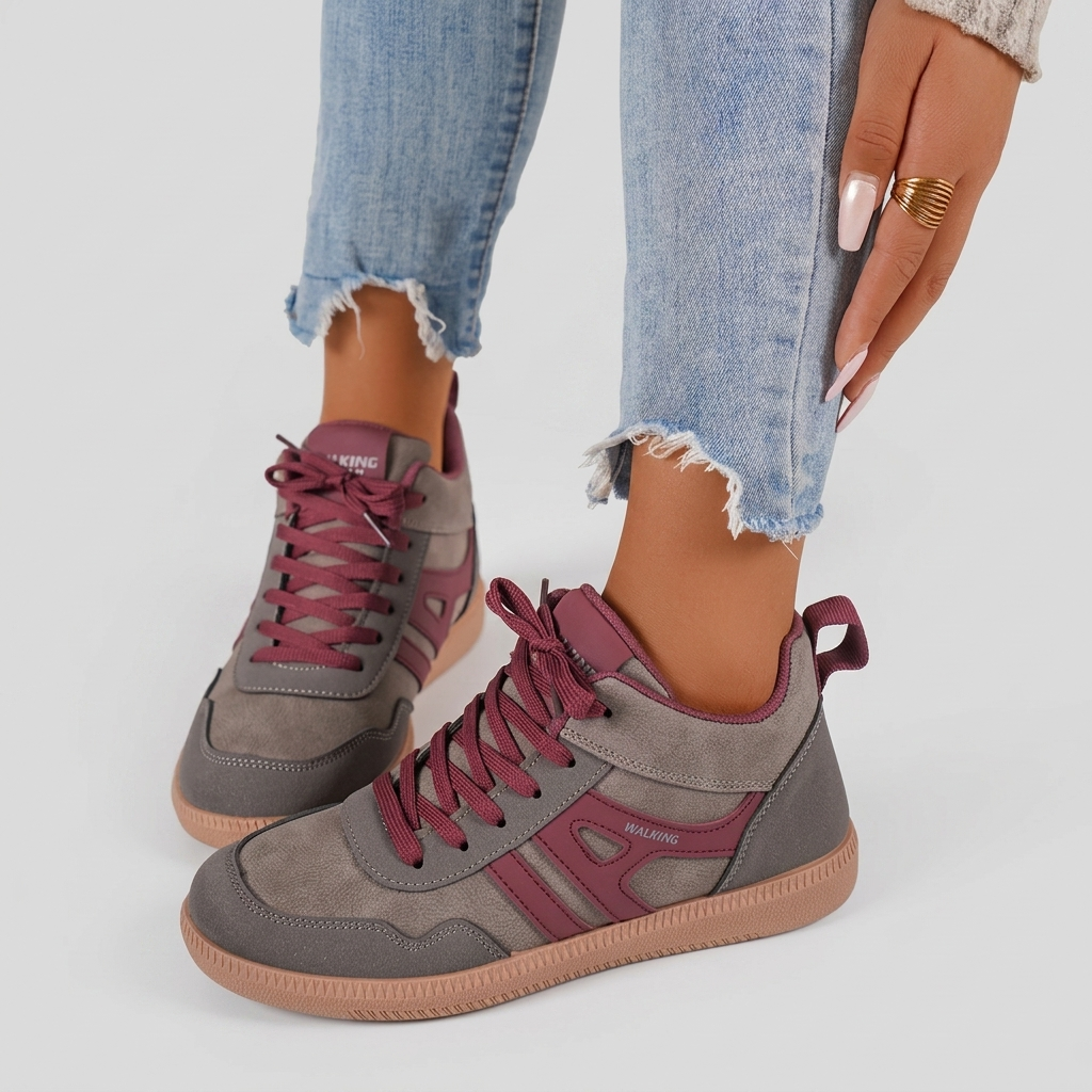 Baskets Femme Décontractées Chaussures Confortables à Lacets
