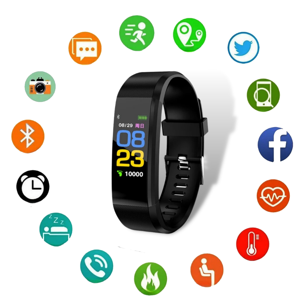 Montre connectée pour seniors | Fréquence cardiaque & Tension artérielle toujours à portée de main