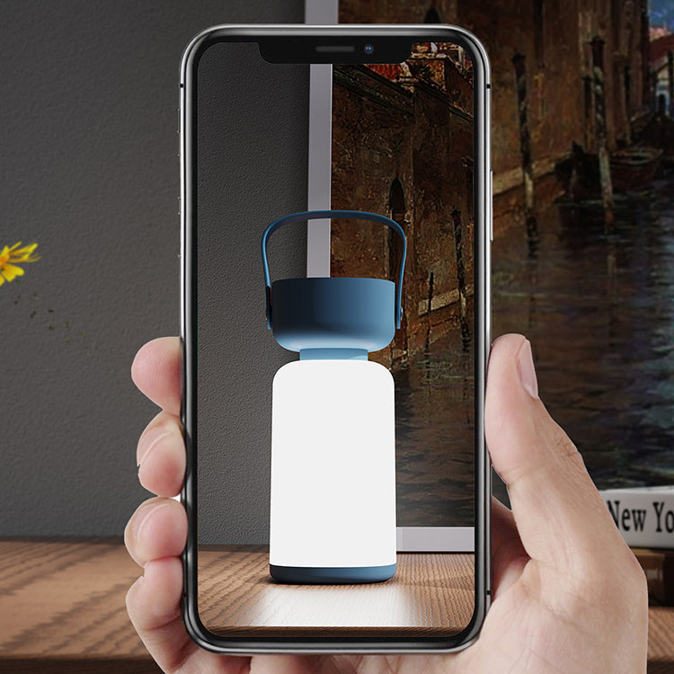 Lampe de table LED portable étanche Amanti Design cylindrique moderne