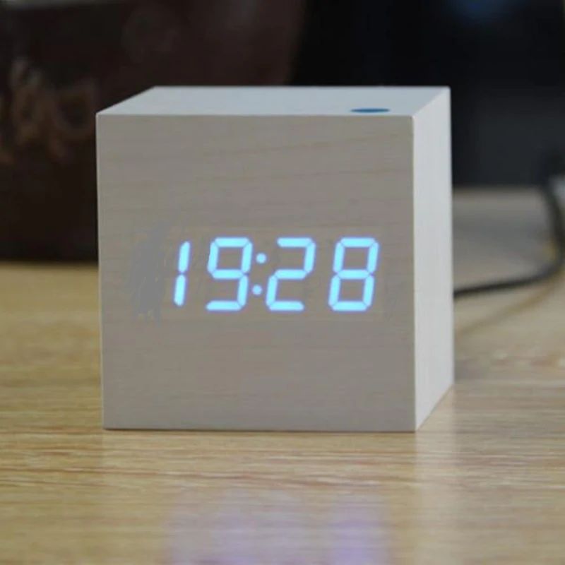 Horloge de Table Numérique Kubus Décor Moderne Intérieur