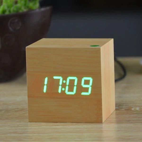 Horloge de Table Numérique Kubus Décor Moderne Intérieur