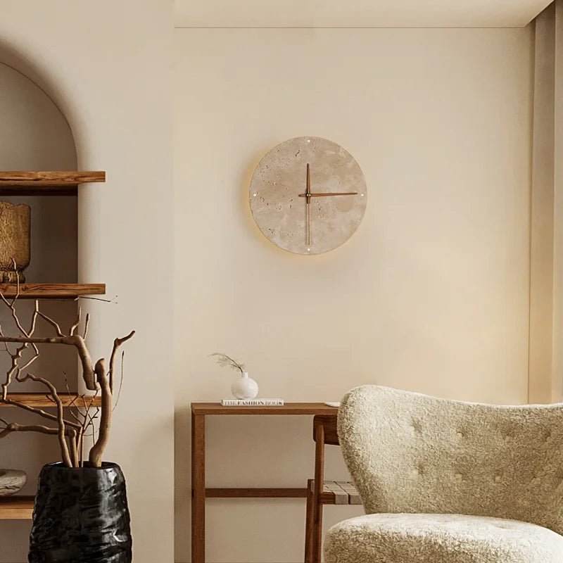 Lampe Murale et Horloge Möni pour un Éclairage Élégant