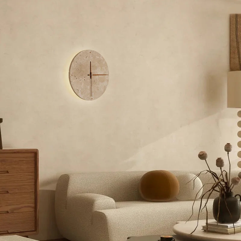 Lampe Murale et Horloge Möni pour un Éclairage Élégant