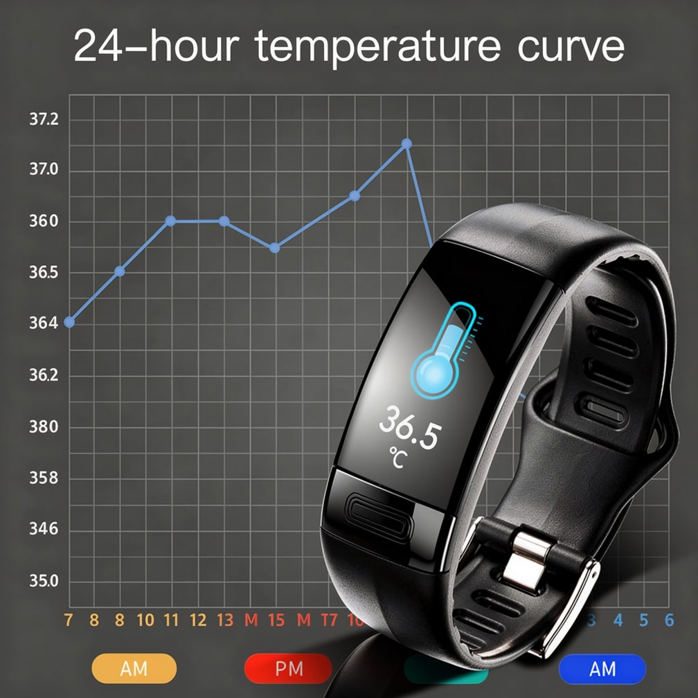 Montre connectée avec ECG, fréquence cardiaque, pression artérielle et suivi du sommeil pour femmes et hommes | Tracker de fitness | Vitaro