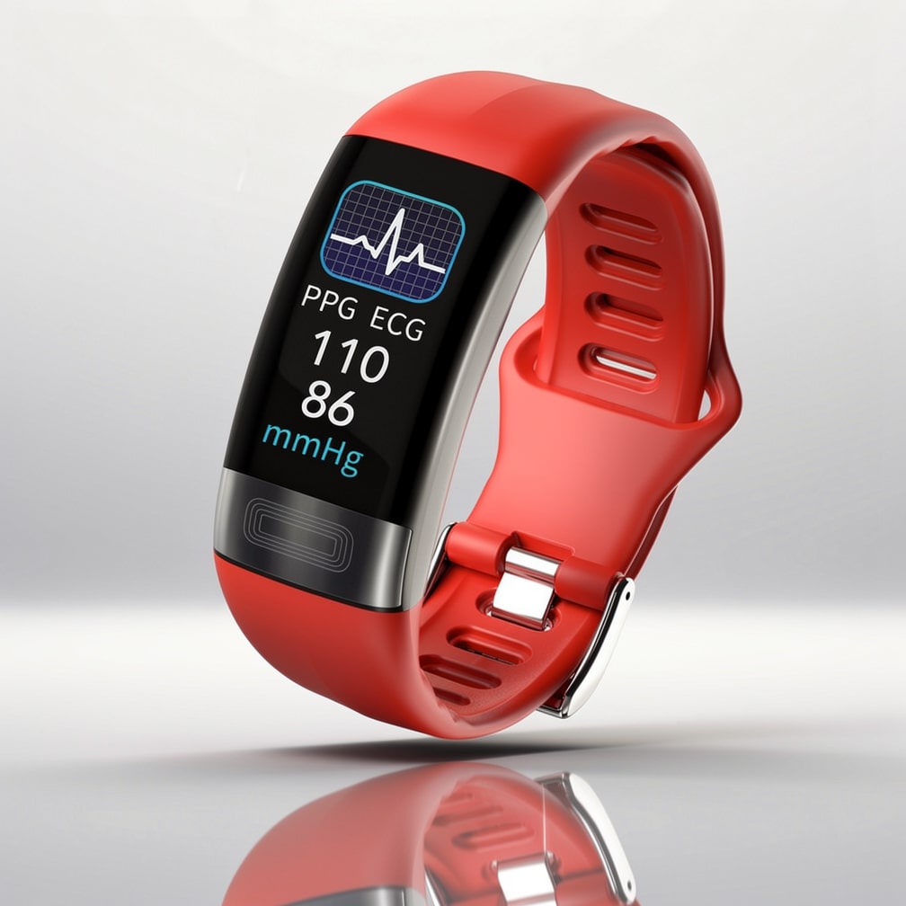 Montre connectée avec ECG, fréquence cardiaque, pression artérielle et suivi du sommeil pour femmes et hommes | Tracker de fitness | Vitaro