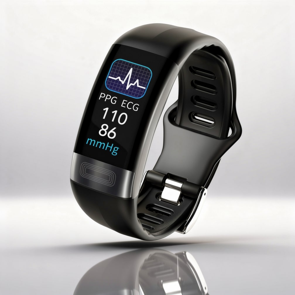 Montre connectée avec ECG, fréquence cardiaque, pression artérielle et suivi du sommeil pour femmes et hommes | Tracker de fitness | Vitaro