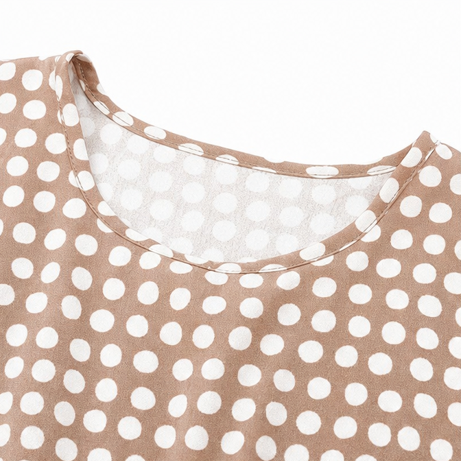 Soleluna – Robe midi à pois à volants