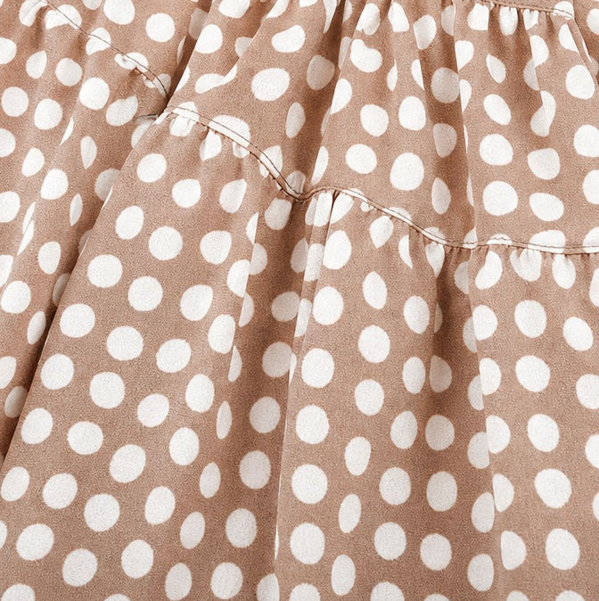 Soleluna – Robe midi à pois à volants