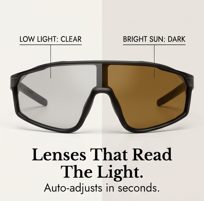 Solshift – Lunettes de sport à verres adaptatifs