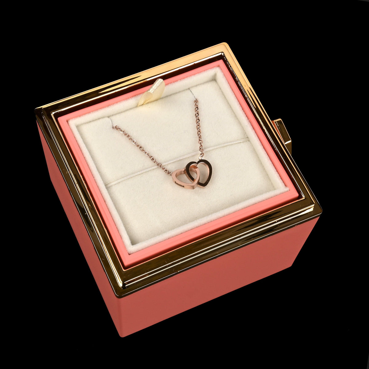 HeartBond | Collier avec Boîte de Rose Éternelle