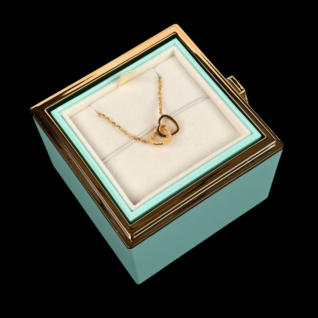 HeartBond | Collier avec Boîte de Rose Éternelle