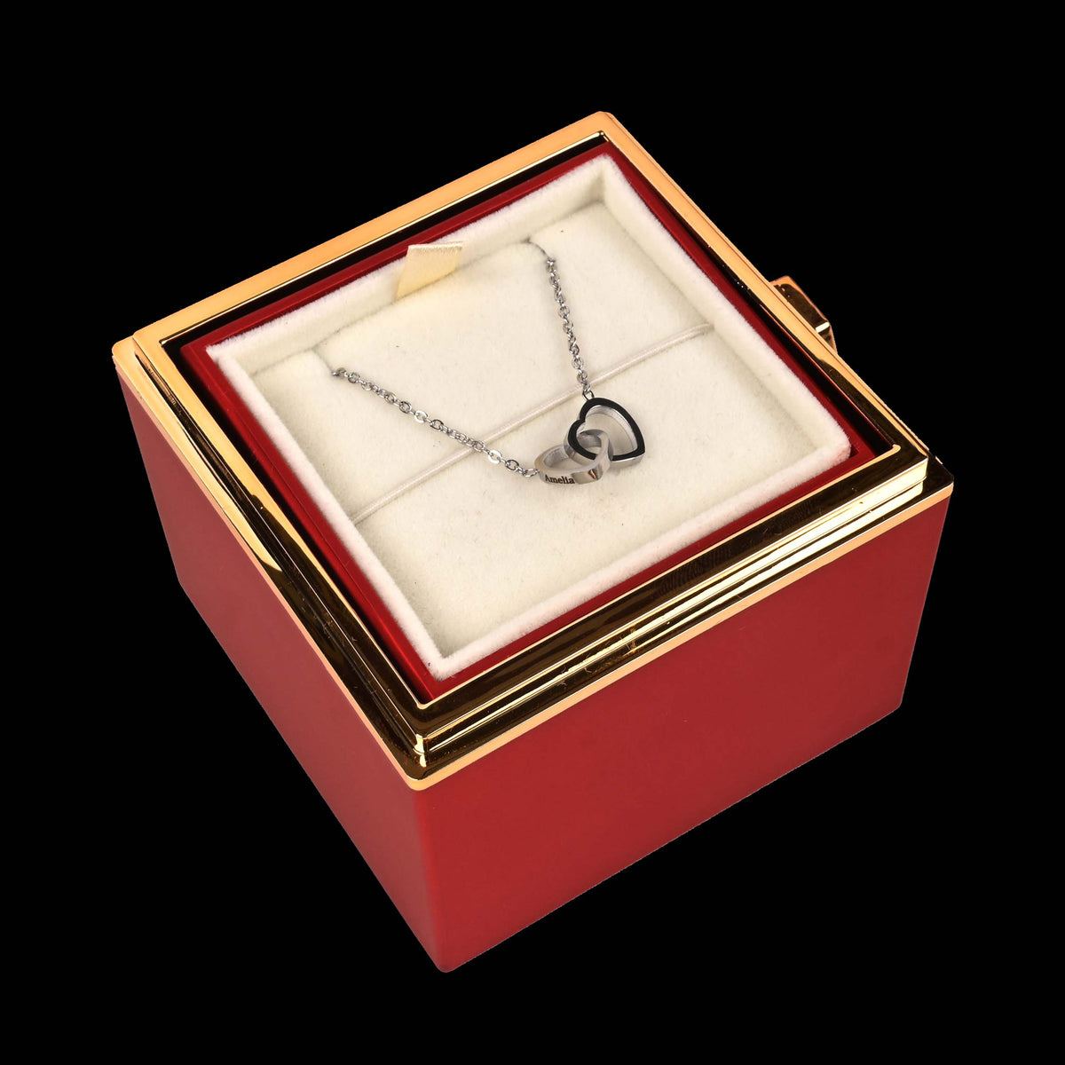 HeartBond | Collier avec Boîte de Rose Éternelle