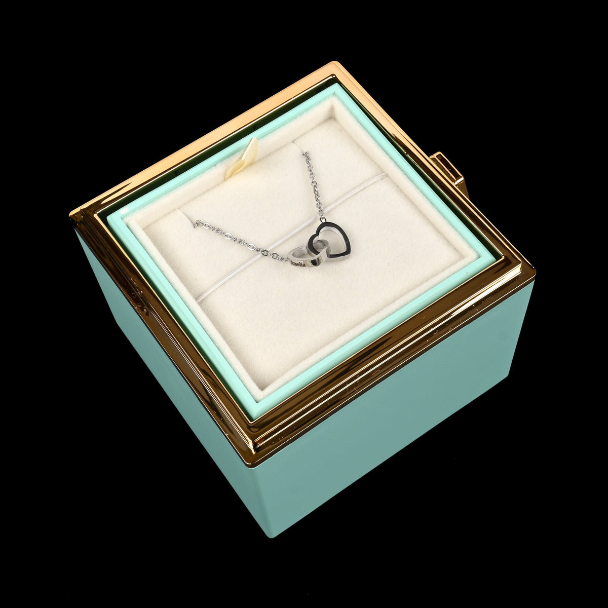 HeartBond | Collier avec Boîte de Rose Éternelle