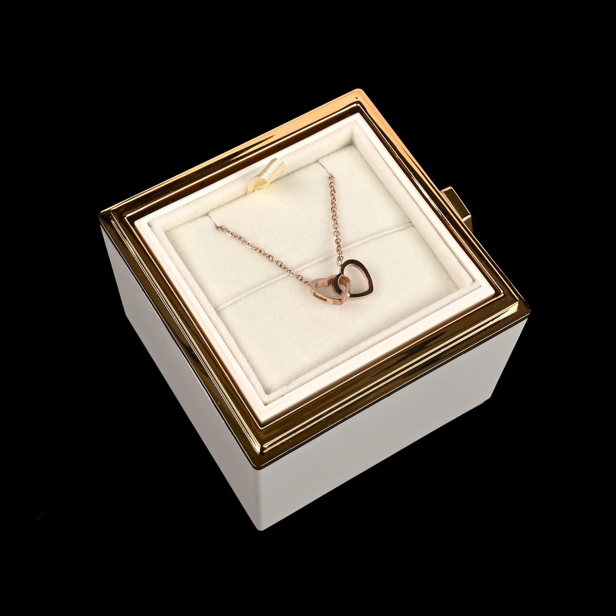 HeartBond | Collier avec Boîte de Rose Éternelle
