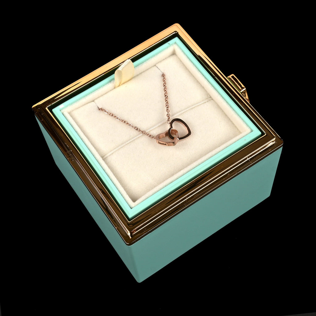 HeartBond | Collier avec Boîte de Rose Éternelle