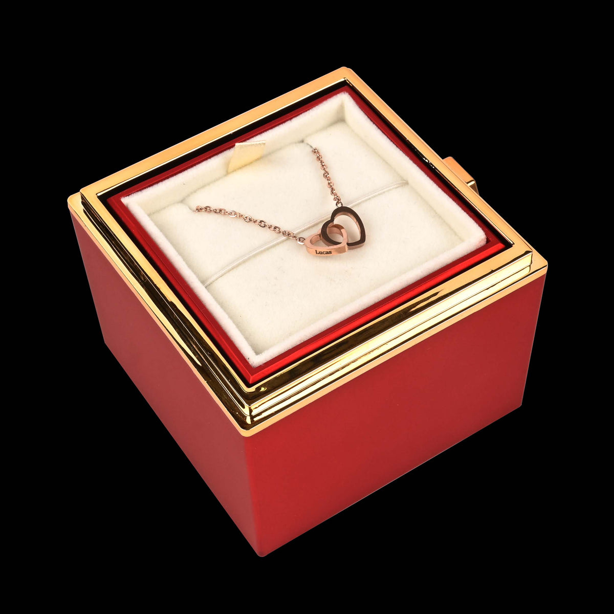 HeartBond | Collier avec Boîte de Rose Éternelle