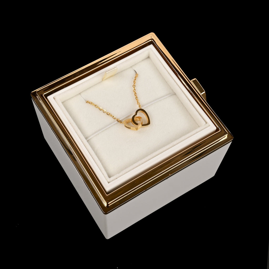 HeartBond | Collier avec Boîte de Rose Éternelle