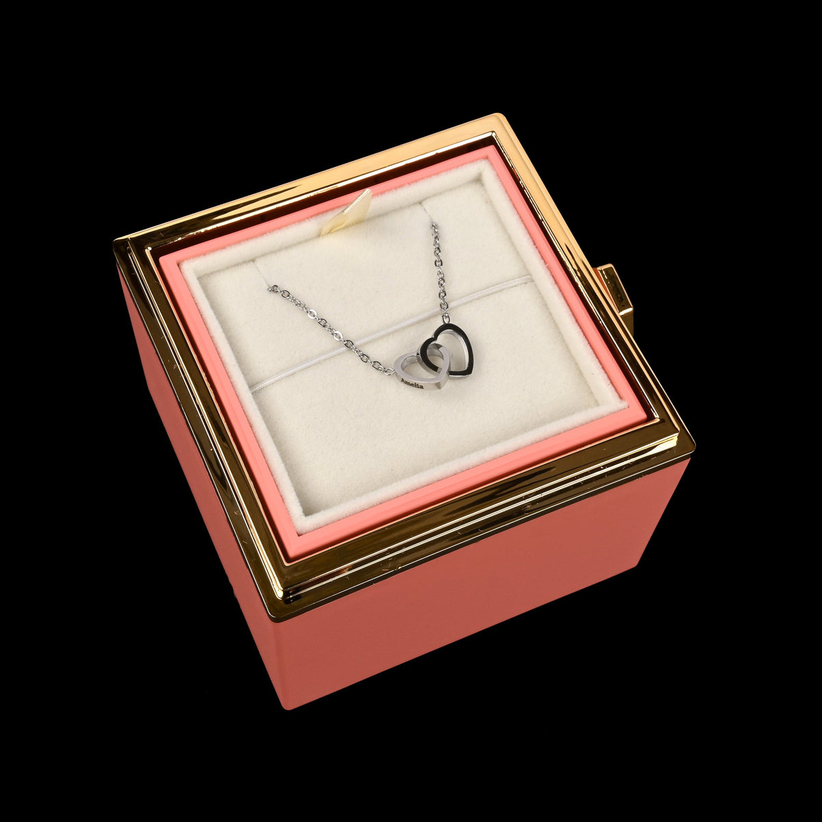 HeartBond | Collier avec Boîte de Rose Éternelle