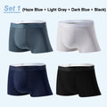 4 Pièces Boxers Antibactériens en Satin Glacé pour Hommes