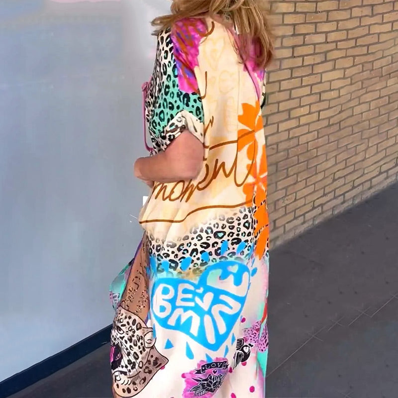 Calista | Robe élégante avec motif animal