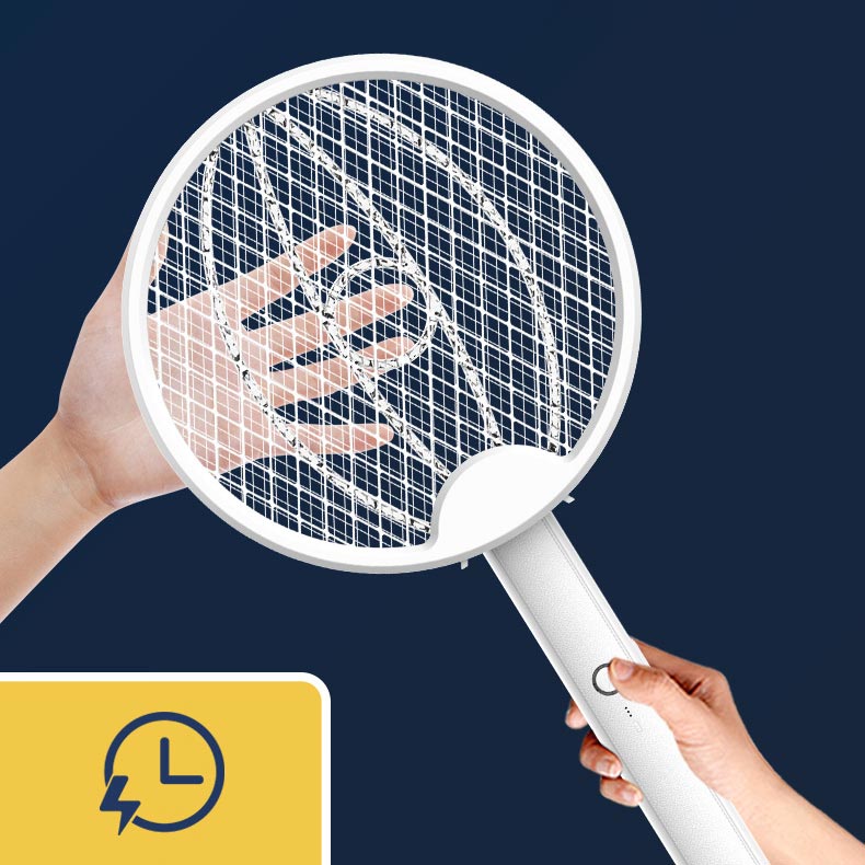 LuxiZap 2-en-1 Tapette Électrique à Mouches | Lutte efficace contre les mouches avec un design luxueux