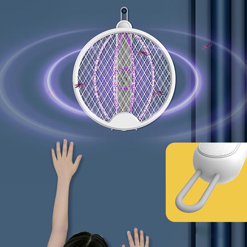 LuxiZap 2-en-1 Tapette Électrique à Mouches | Lutte efficace contre les mouches avec un design luxueux