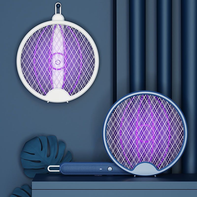 LuxiZap 2-en-1 Tapette Électrique à Mouches | Lutte efficace contre les mouches avec un design luxueux