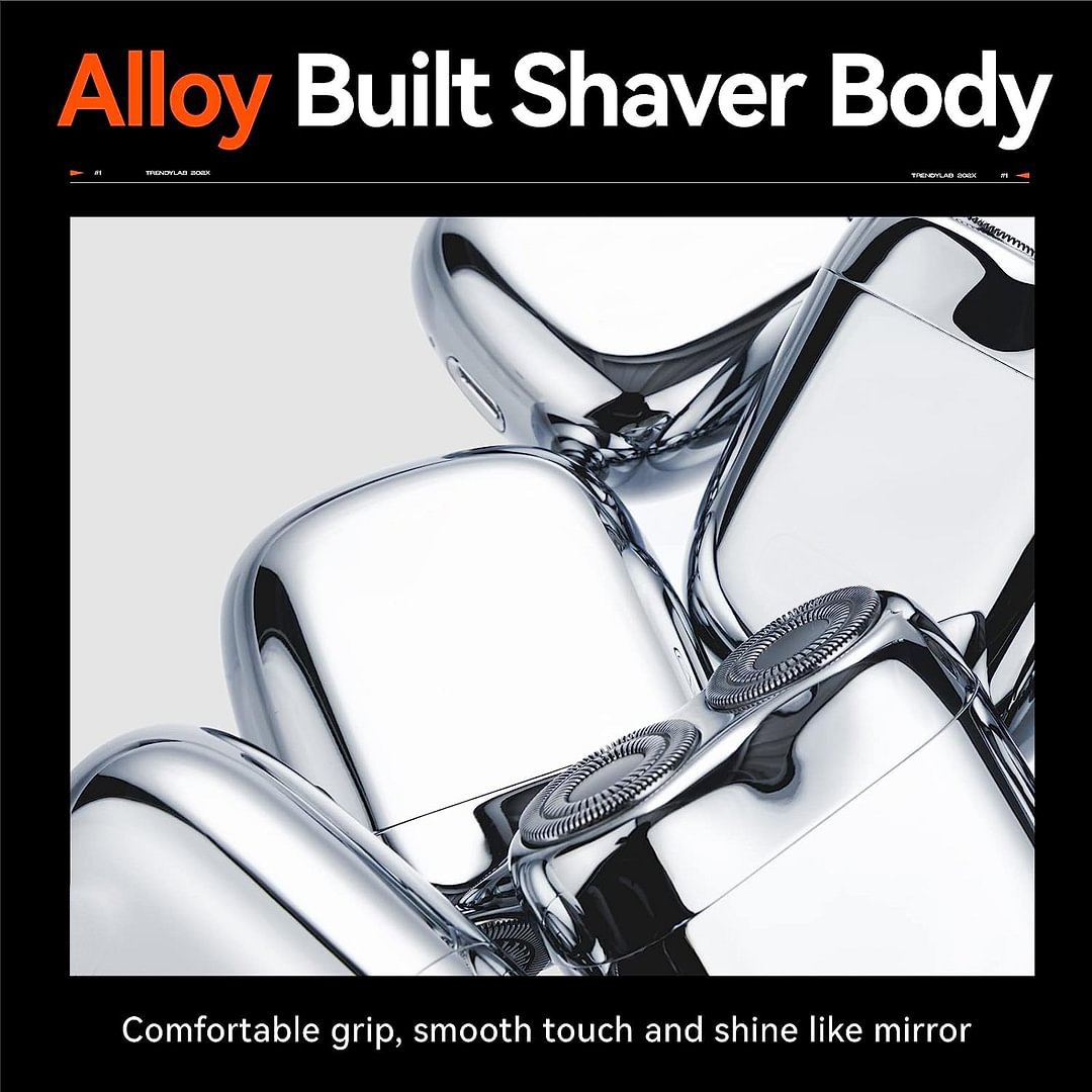AureoShave Rasoir Électrique Compact | Rechargeable via USB, étanche et parfait pour la maison, la voiture et les voyages.
