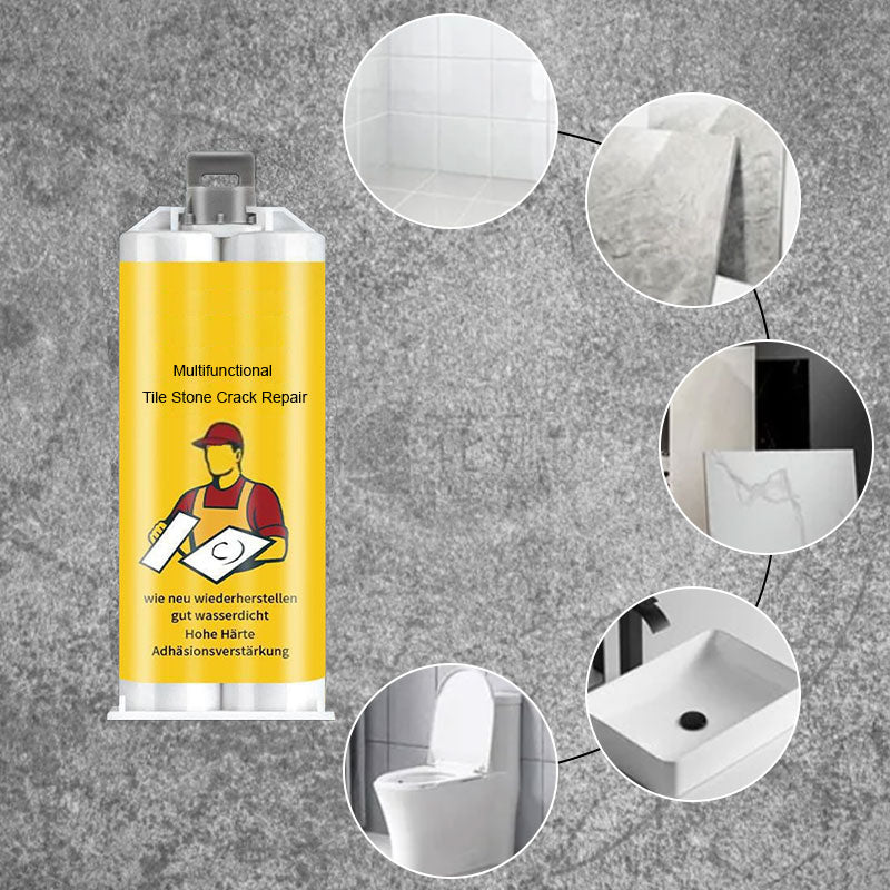 LuxuraFix Kit de Réparation de Carrelage et de Pierre | Ensemble de haute qualité pour une réparation sans effort de carrelages et de pierres