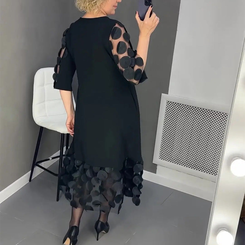 Agusta | Robe Maxikleid Punktechic