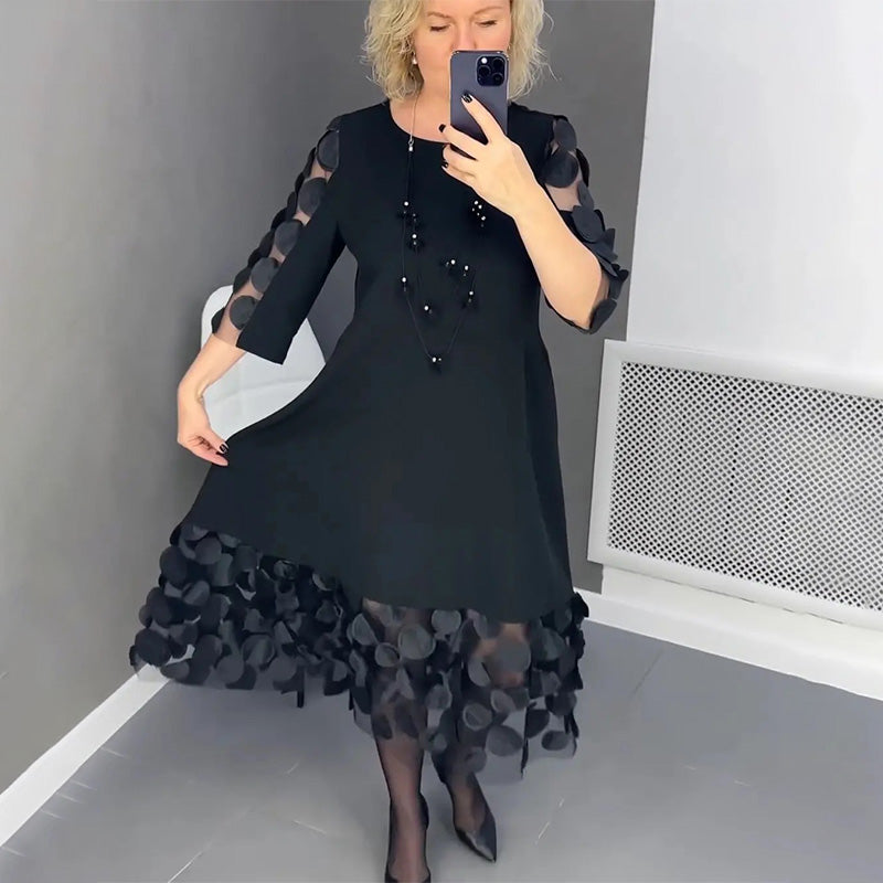 Agusta | Robe Maxikleid Punktechic
