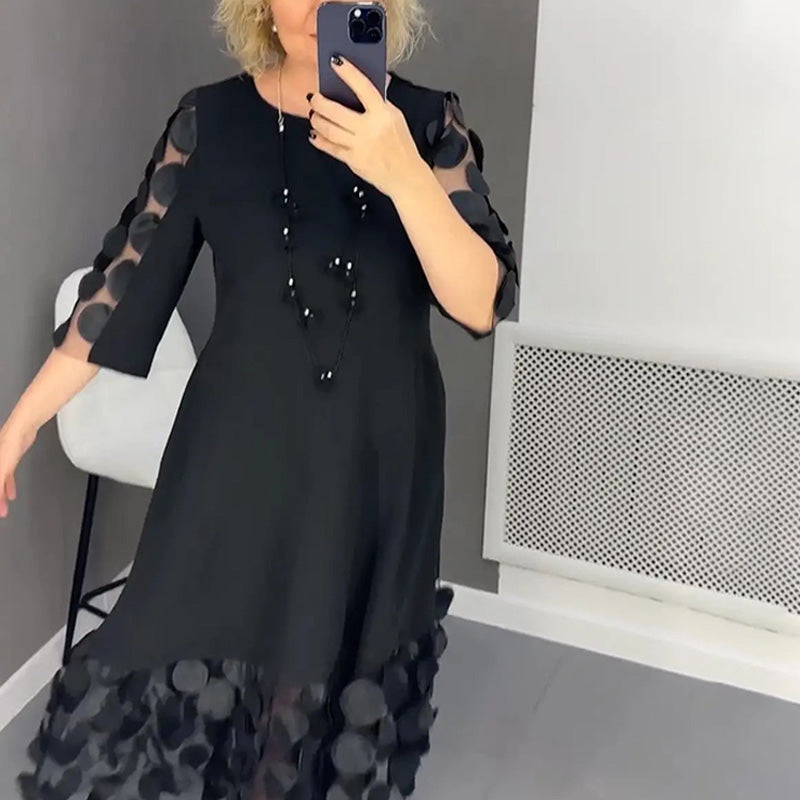 Agusta | Robe Maxikleid Punktechic