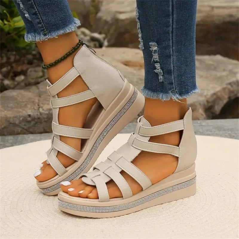 Heather | Talons compensés Strass-Chic