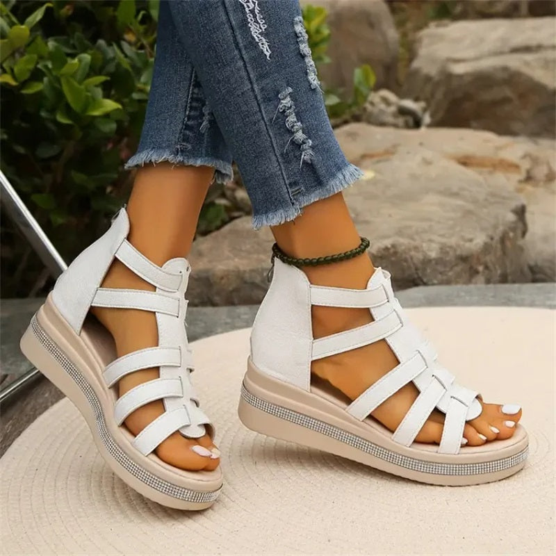 Heather | Talons compensés Strass-Chic