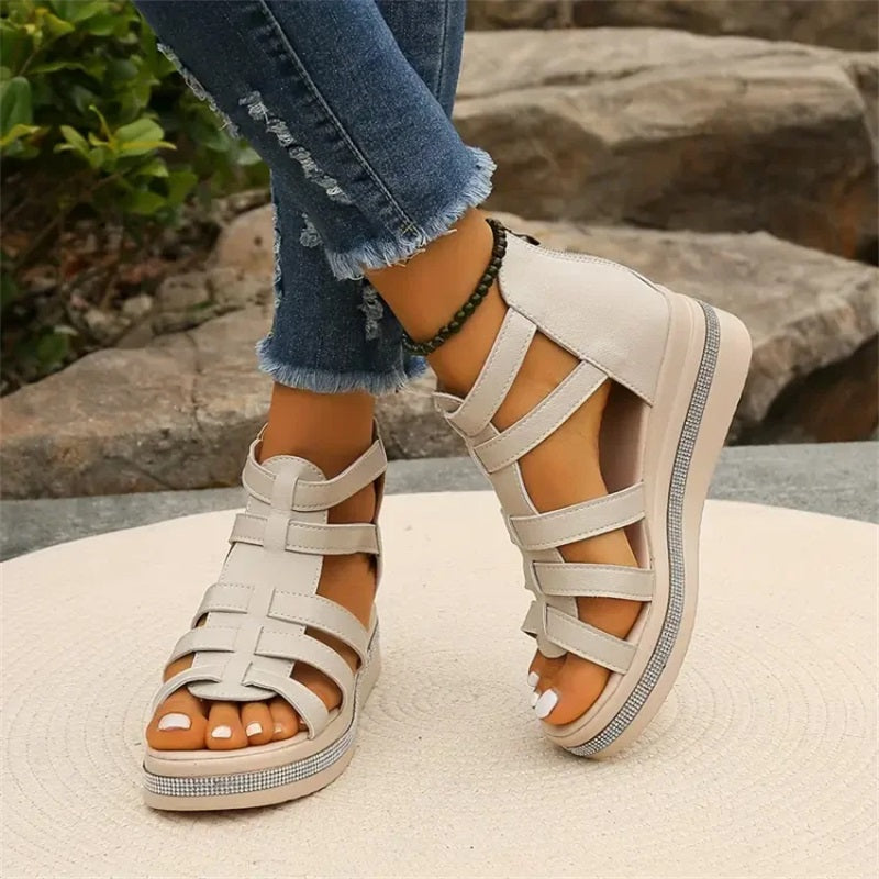 Heather | Talons compensés Strass-Chic