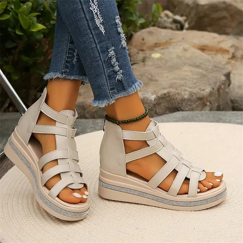 Heather | Talons compensés Strass-Chic