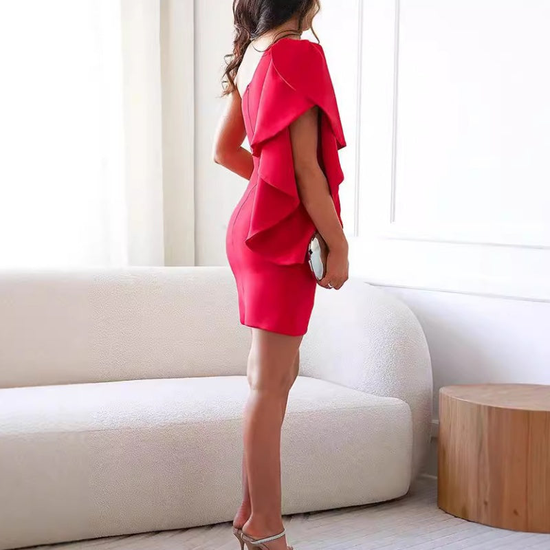 Roxie | Robe de soirée intemporelle avec des volants ludiques