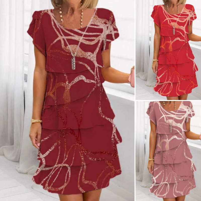 Keefa | Robe élégante féminine avec volants