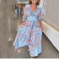 Catalina | Robe longue féminine avec design floral